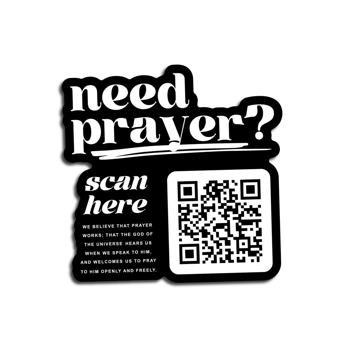 Prayer Works QR Code Sticker – IV His Glory Clothing